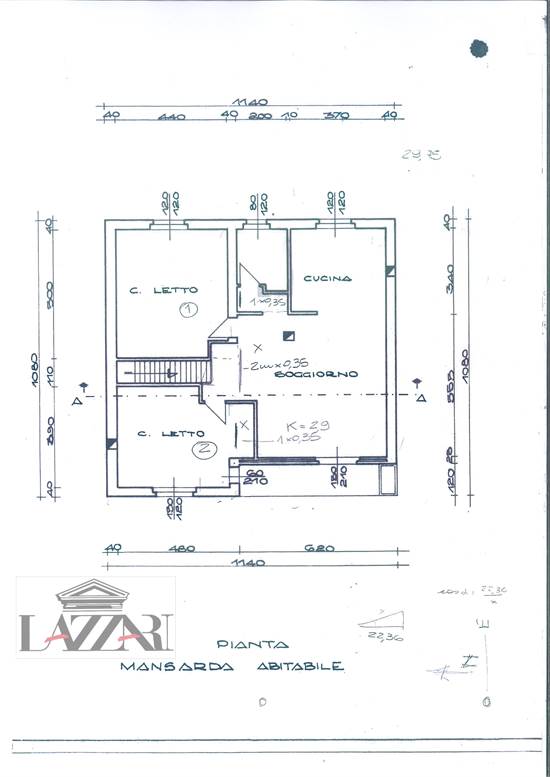 PLANIM. PROGETTO MANSARDA